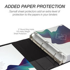 Samsill Economy 2 Inch 3 Ring Binder Bulk Pallet, Made in The USA, Round Ring Binder, Customizable Clear View Cover, Black, Pallet of 432 Binders in 36 Cartons