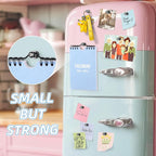 VNDUEEY 20Pcs Strong Fridge Magnets, Black Refrigerator Magnets, Magnetic Push Pins, Strong Whiteboard Magnets for Locker, Map, Kitchen, Office, School, Adults