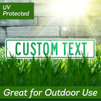 Custom Street Sign, Address Sign, 8 Colors, Reflective Option, Mounting Options, 4x18 Inch, Thick Rust-Free AlumaBond, Made in USA By My Sign Center (Contour)