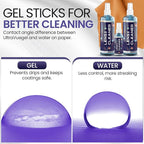 ULTRAVUE Eyeglass Gel Lens Cleaner Spray Kit - 2 x 8oz and 1 x 2oz Gel Eyeglasses Cleaner Spray Bottle + 2 Microfiber Cloth for Cleaning - Safe for All Lenses (AR Coated Included)