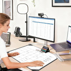2026 Desk Calendar - 18 Month Desktop Calendars (Jan 2026–Jun 2027),Large 22x17 Monthly Calendar with Home & Office Floral Desk Pad Calendars (Black, 22 * 17)