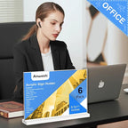 Anwesti Acrylic Sign Holder 11x8.5 Horizontal Double-Sided Plastic Display Sign Holder for Table Menu, Flyer, Office Acrylic Sign Holer 6 Pack