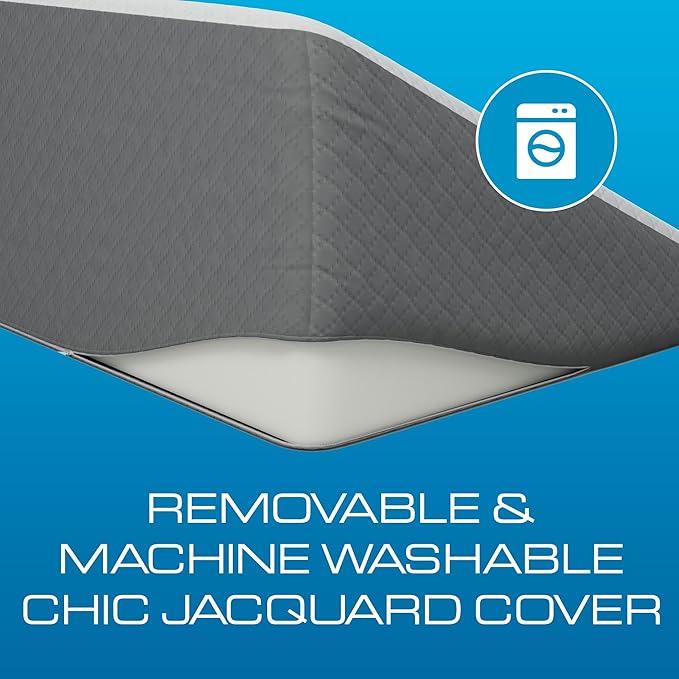 Kolbs Bed Wedge Pillow for Sleep Apnea, FSA Eligible Acid Reflux, and Back Pain Relief, with Chic Jacquard Cover - Headboard Wedges for Sleeping (Standard Width 7.5" Height)