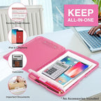 Sooez Glitter Clipboard with Storage, High Capacity Clip Boards 8.5x11 with Pen Holder, Cute Clipboards with Low Profile Clip, Sparkle Plastic Organizer Case Box for Women & Kids, Side Opening