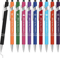 WYPAS Bulk Custom Pens - Personalized with Name, Engraved Text/Logo - Stylus Tip, Black Ink - Options for Corporate Gatherings, Events & Promotions (Multicolor)