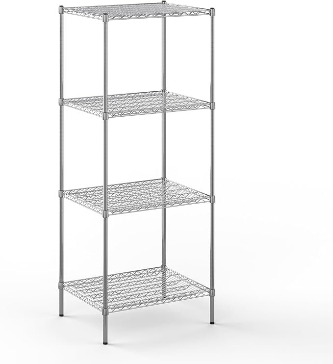 Regal Altair 24" Deep x 30" Wide x 74" Height Wire Shelving Kit | 4-Tier | NSF Commercial Storage Rack Unit