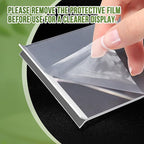 Acrylic Sign Holder 5x7, 25 Pack Clear Double Sided Table Menu Vertical Display, Plastic Flyer Display Stand, Paper photo Plastic Sign Frame Suitable for Restaurants Office Store Hotels, Show Fair