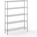 Regal Altair 14" Deep x 54" Wide x 74" Height Wire Shelving Kit | 5-Tier | NSF Commercial Storage Rack Unit