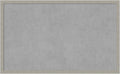 Amanti Art Grey Framed Magnetic Board 26x42 Large Vision Board for use with Magnets, 100% Metal Sheet to Display Items as Office Decor or for Home Organization in mudroom, Kitchen or Kids Room