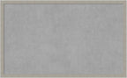 Amanti Art Grey Framed Magnetic Board 26x42 Large Vision Board for use with Magnets, 100% Metal Sheet to Display Items as Office Decor or for Home Organization in mudroom, Kitchen or Kids Room