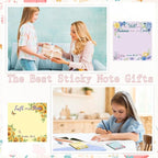 Lovarywow Bible Sticky Notes Gifts - 9 Pack Inspirational Sticky Notes 3x3 Religious Bible Verse Quotes Gifts for Christian Women Biblical Post Notepads School Office Supplies 450 Sheets