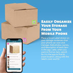 Smart Labels QR Code Stickers Pack of 48 (Neon) Made in USA - QR Code Labels for Storage & Inventory Tracking, Storage Unit Organization, App Stickers for Inventory Organization & Moving Supplies