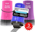 ID Roller 3-Pack - Advanced 2.0 Theft Protection Stamping by Guard Your ID Identity Prevention (Mixed Color: Blue, Pink, Purple)
