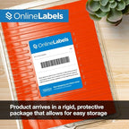 Neon Red Address Labels - 2.625 x 1 - Pack of 3,000 Labels, 100 Sheets - Inkjet/Laser Printer - Online Labels