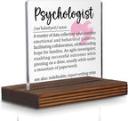 Psychologist Gifts, Appreciation Desk Sign for Mental Health Professionals, Funny Office Plaque for Behavioral Experts, Therapist Thank You Decor PA047
