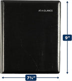 AT-A-GLANCE 2024 Weekly & Monthly Planner, 7" x 8-3/4", Medium, Refillable, Executive, DayMinder, Black (G5450024)