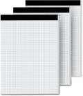 Aidunmis Graph Paper Pads 8.5 x 11, 4x4 Quad Ruled, 3 Pack Grid Paper Pad 8.5 x 11, 30 Sheets Perforated Blueprint Quadrille Letter Size Graphing Notebook for Drafting, Drawing, Engineering