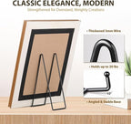 Plate Holder Large Display Stand - 2 Pack 12 Inch Oversized Plate Stands for Display Heavy Duty Artwork - Extra Big Metal Tabletop Easel for Decorative Platter | Picture Frame | Plaque | Book - Black