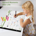 2026 Desk Calendar, Large Desk Calendar 22" x 17" (Jan 2026 - Jun 2027) Monthly Desktop Wall Planner for Family Teacher School Office Supplies, Leaf