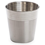 BINO Metal Waste Basket for Home, Office, Bathroom, Dorm, Kitchen and More | Trash Can Bin for Bedroom | Desk Trash Can | Home Essentials