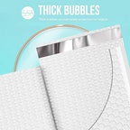 Fuxury Bubble Mailers 12x15" White Padded Envelopes 40 Pack Large Bubble Mailer Strong Adhesion Padded Mailer,Self-Seal Envelope for Mailing Small Business,Magazine,Clothing