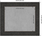Amanti Art Black Framed Magnetic Board 21x25 Small Vision Board for use with Magnets, 100% Metal Sheet to Display Items as Office Decor or for Home Organization in mudroom, Kitchen or Kids Room