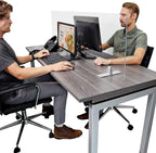 OBEX Acrylic Free Standing Screen, Divider for Desk Privacy Home & Office Partitions for Table Top Workstation, Portable Cubicle Panel for Work, 12" x 24", Clear