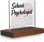 School Psychologist Gifts, Thank You Desk Sign for Student Support Staff, Inspirational Plaque for Counseling Office or Education Professionals PA051