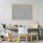 Amanti Art Silver Framed Magnetic Board 20x26 Medium Vision Board for use with Magnets, 100% Metal Sheet to Display Items as Office Decor or for Home Organization in mudroom, Kitchen or Kids Room
