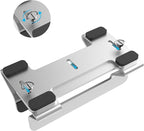 Psitek Aluminum Vertical Laptop Stand Dock Holder, Adjustable Slot Width 12-42mm, Space-Saving Upright Storage for MacBook and Laptops