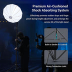 SMALLRIG Photography Light Stand 110"/9.2ft/280cm, Air-Cushioned Aluminum Photo Video Tripod Stand with 1/4" Screw for Softbox, Studio Light, Reflector and Ring Light, Max Load 8kg, RA-S280