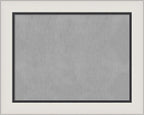 Amanti Art Silver Framed Magnetic Board 24x30 Medium Vision Board for use with Magnets, 100% Metal Sheet to Display Items as Office Decor or for Home Organization in mudroom, Kitchen or Kids Room