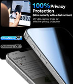 UltraGlass Ultra Top 9H+ Glass for iPhone 14 Privacy Screen Protector [Invisible Privacy Armor] Private Screen Protector 14 Tempered Glass [Full Coverage & Longest Durable] 2 Packs