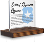 School Resource Officer Gifts, Thank You Appreciation Desk Sign for SROs, Police Officers in Schools, Safety Recognition Plaque for Office Decor Graduation Retirement PA030