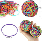 CYEAH 10PCS Colorful Rubber Band Ball, Assorted Color Rubber Bands Stretchable Rubber Band Balls, Stationery Holder Band Loops for Arts Crafts Document Office Supplies Organizing