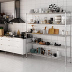 Regal Altair 18" Deep x 72" Wide x 74" Height Wire Shelving Kit | 5-Tier | NSF Commercial Storage Rack Unit