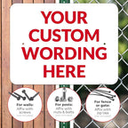 Custom Sign, Personalized Metal Signs, Customize for Office, Business, Workplace, Office, Home, Delivery Signs 18x24 Inches, Rust Free .063 Aluminum, Fade Resistant, Made in USA by Sigo Signs