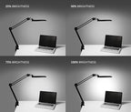 Neatfi XL Bifocal LED Magnifying Lamp, 7-Inch Acrylic Lens, 5D/20D Magnification, Hands-Free, Dimmable, 84 SMD LED, Adjustable Arm for Crafts, Reading, Close Work (Black, with Clamp)