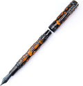 Conklin Endura Deco Crest Fountain Pen in Orange with Rose Gold Accents – Fine Nib, Refillable Luxury Writing Instrument