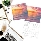 Graphique 2026 Sunsets Wall Calendar | 12” x 12” | Thick Paper | Home & Office Organizer | Large Monthly Grid | 3 Languages & Marked Holidays | 4 Month Preview Page for 2027