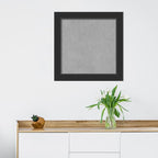 Amanti Art Black Framed Magnetic Board 25x25 Medium Vision Board for use with Magnets, 100% Metal Sheet to Display Items as Office Decor or for Home Organization in mudroom, Kitchen or Kids Room