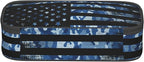 YIJIUWKIS American Flag Style Pencil Case for Kids Adults, Camo Pencil Box for Boys Girls, Blue Pencil Pouch Big Capacity Portable Stationery Storage Desk Pen Bag for School Office