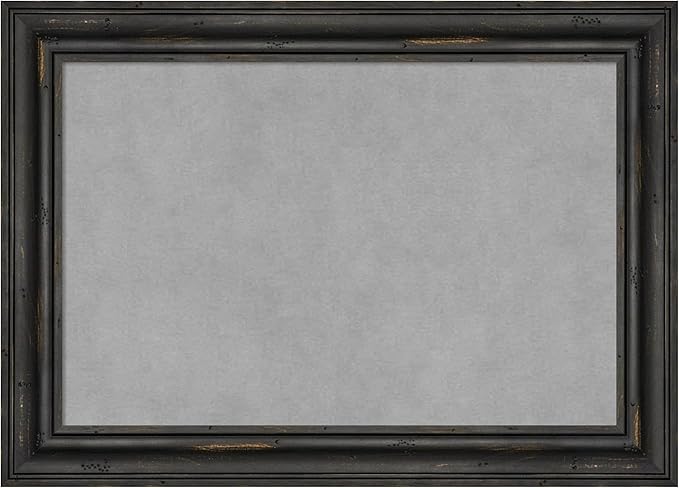 Amanti Art Black Framed Magnetic Board 15x21 Small Vision Board for use with Magnets, 100% Metal Sheet to Display Items as Office Decor or for Home Organization in mudroom, Kitchen or Kids Room