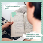 Leather Heart Bookmarks - Winjeto 6 Pieces Cute Corner Page Book Marks for Teachers Students Book Reading Lovers, for School Office Home Supplies (Furry（6pcs）)