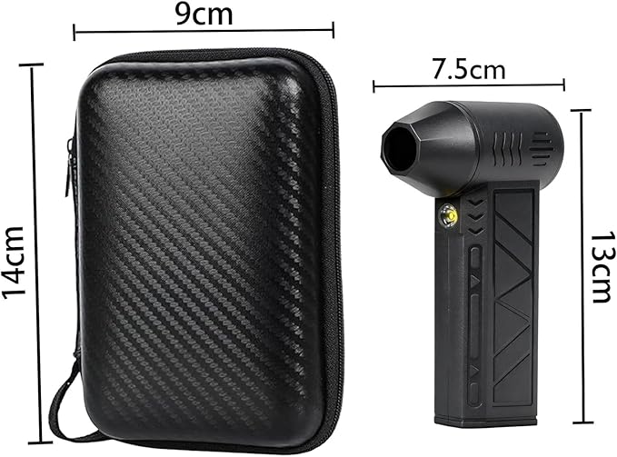 130,000RPM Cordless Air Duster with LED Light, 3-Speed Electric Air Blower & Handheld Flashlight, Rechargeable Dust Blower for PC, Keyboard, Car, Home Dark Area Cleaning