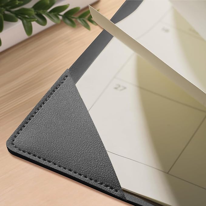 Desk Calendar 2026 with Desktop Mat – 22" x 17" Large Desk Calendars with Desktop Pad, 18-Month Teacher Desk Calendar from Jan 2026–Jun 2027, for Office, School & Home Use (Black)