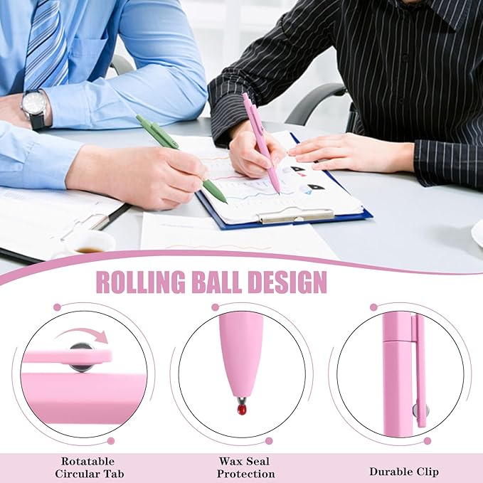 Piochoo Gel Pens, 8 Pcs 0.5mm Fine Point Aesthetic Pens, Quick Dry No Smudge, Smooth Writing Comfortable Grip Pen, Cute Black Ink Journaling Pens for School Supplies Office Desk Accessories