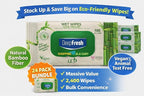 Shopping Ala Cart DeepFresh All-Purpose Surface Cleaning Wipes — 24-Pack Case (2,400 Total Wipes) — Bamboo Fiber, Durable & Lint-Free, Bleach-Free, Pop-Top Lid, Vegan