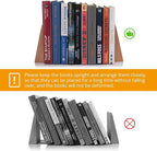 DRELIFAM Wood Handmade Heavy Duty Bookends for Shelves Decorative Book Ends to Hold Books for Office