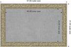 Amanti Art Silver Framed Magnetic Board 31x47 Large Vision Board for use with Magnets, 100% Metal Sheet to Display Items as Office Decor or for Home Organization in mudroom, Kitchen or Kids Room